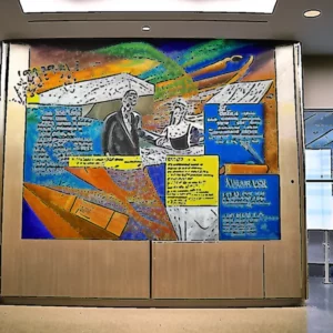 Read more about the article A mural honoring scientists hung in Pfizer NYC lobby for 60 years . Now it up for grabs.