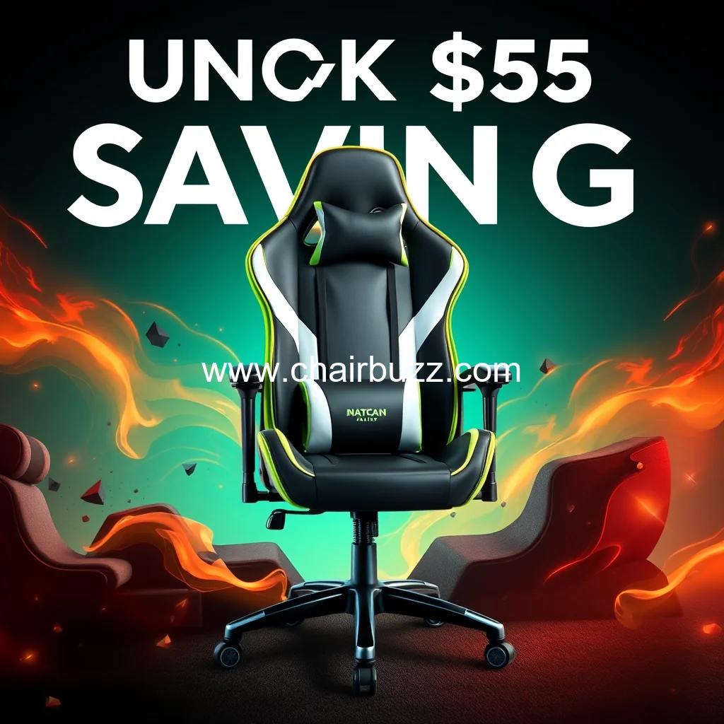 Artistic representation for Exclusive coupon: unlock $155 savings on high-quality gaming chair!