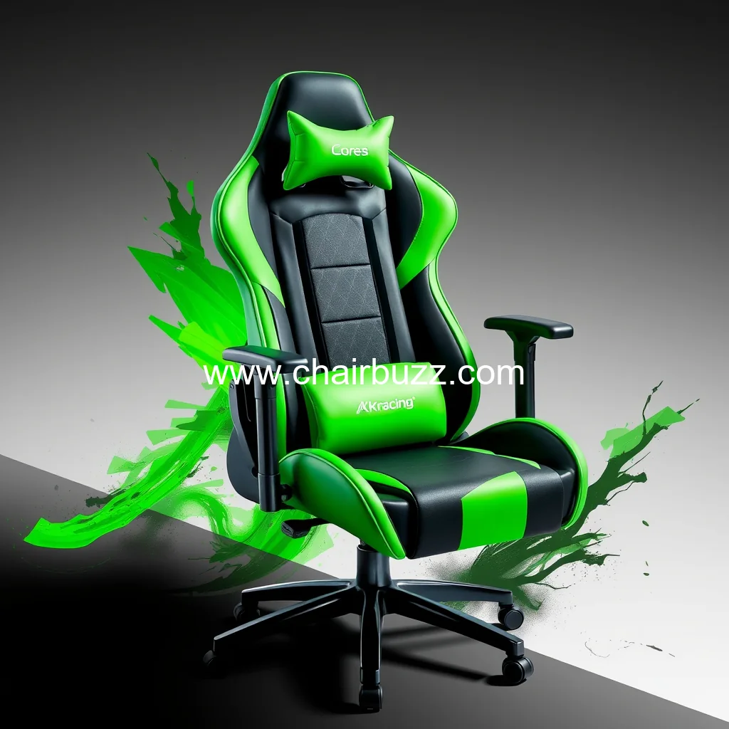 Artistic representation for AKRacing Core Series SX BLACK GREEN Gaming Chair