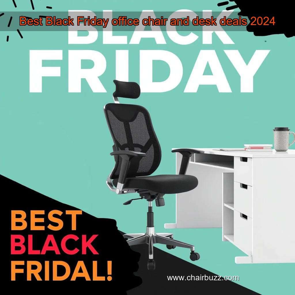 Artistic representation for Best Black Friday office chair and desk deals 2024