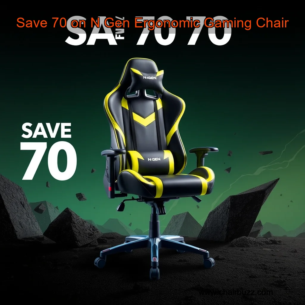 Artistic representation for Save 70 on N Gen Ergonomic Gaming Chair
