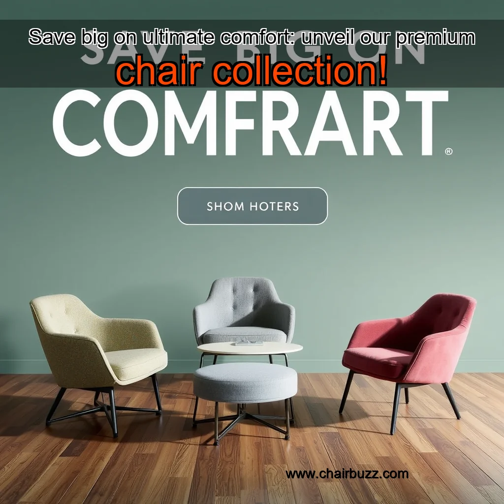 Artistic representation for Save big on ultimate comfort: unveil our premium chair collection!