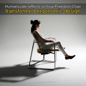 Artistic representation for Humanscale reflects on how Freedom Chair transformed ergonomic design