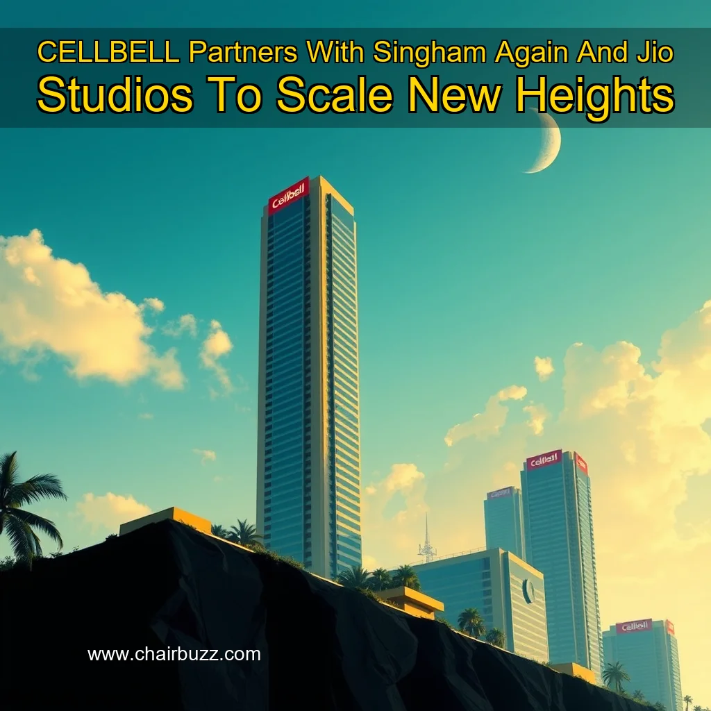 Artistic representation for CELLBELL Partners With Singham Again And Jio Studios To Scale New Heights