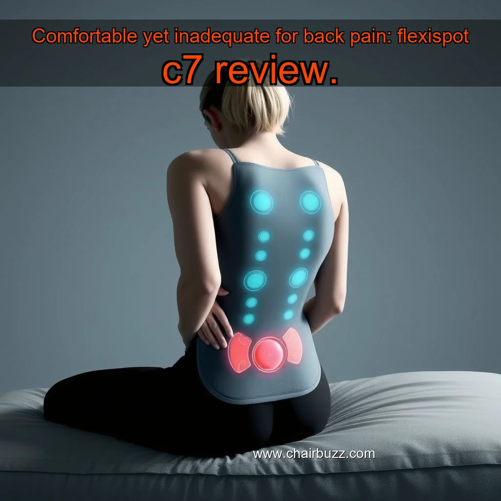 Artistic representation for Comfortable yet inadequate for back pain: flexispot c7 review.