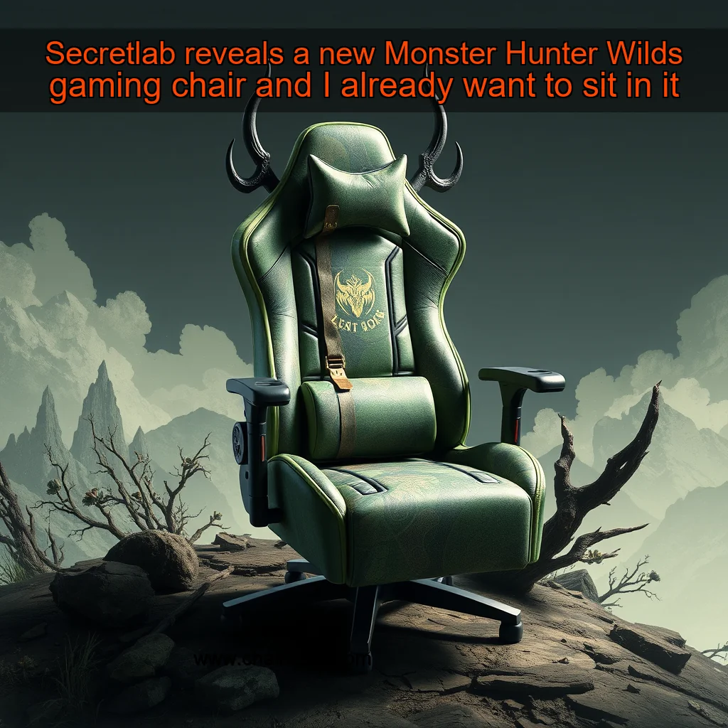 You are currently viewing Secretlab reveals a new Monster Hunter Wilds gaming chair  and I already want to sit in it