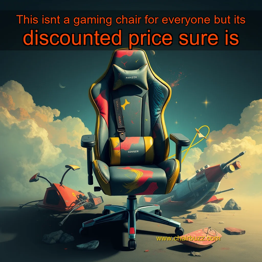 Artistic representation for This isnt a gaming chair for everyone but its discounted price sure is