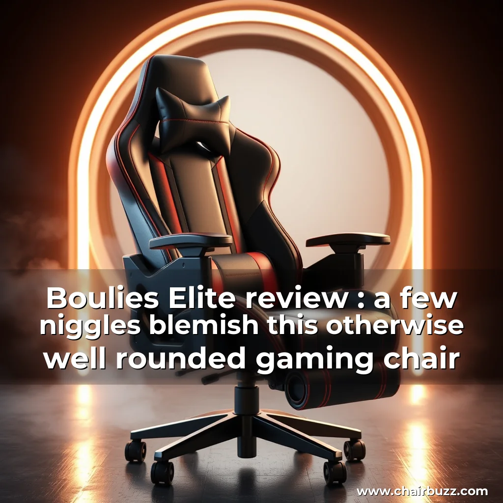 You are currently viewing Boulies Elite review : a few niggles blemish this otherwise well  rounded gaming chair