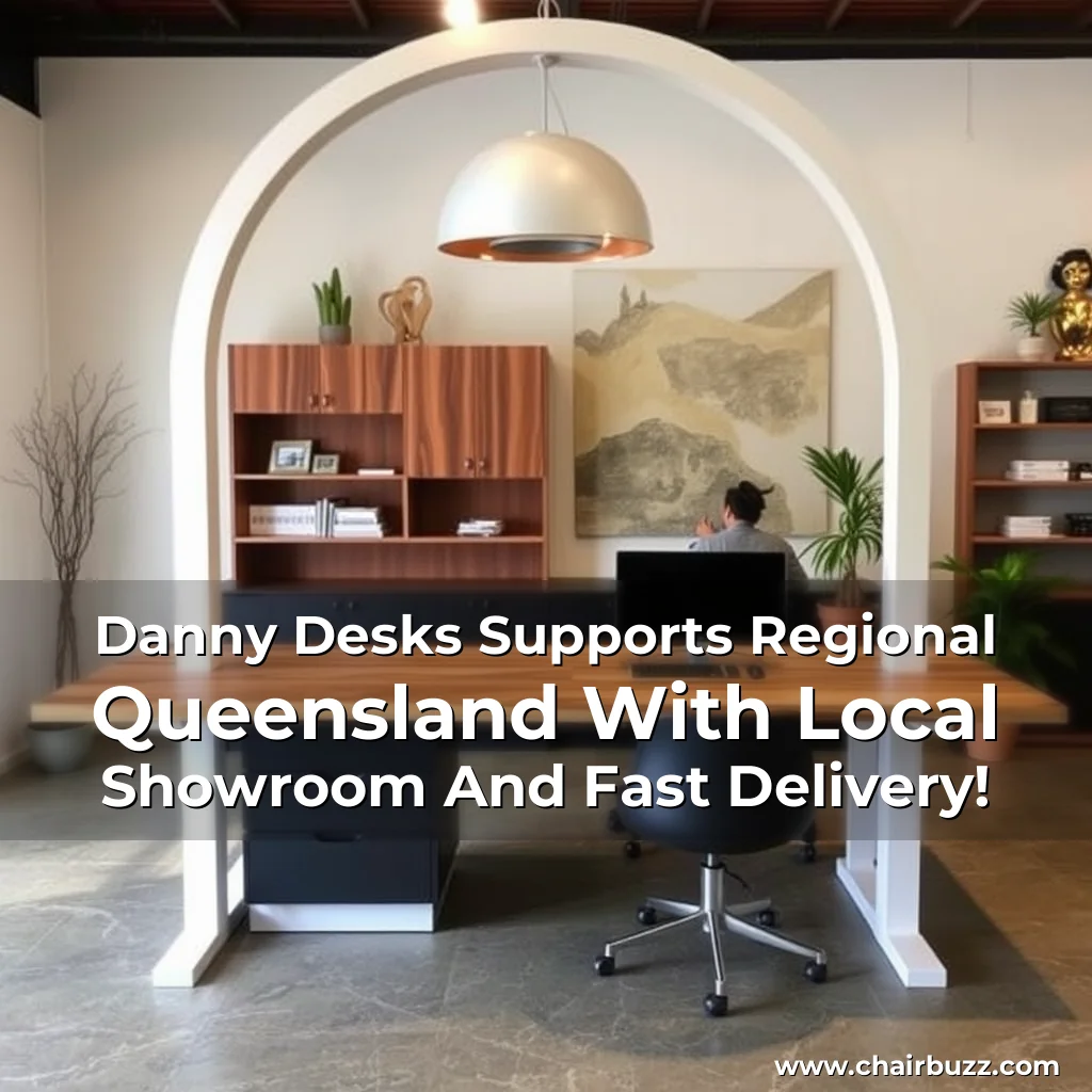 Artistic representation for Danny Desks Supports Regional Queensland With Local Showroom And Fast Delivery!