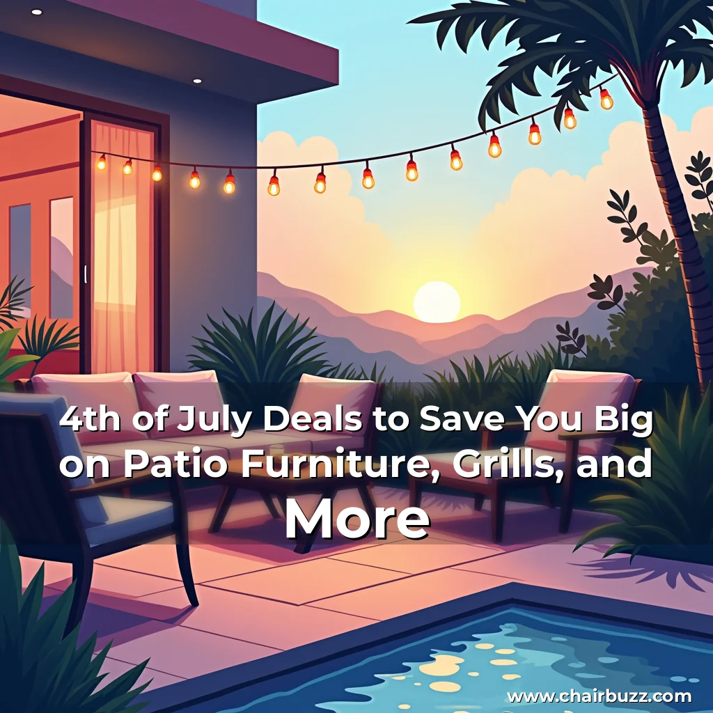 Artistic representation for 4th of July Deals to Save You Big on Patio Furniture, Grills, and More