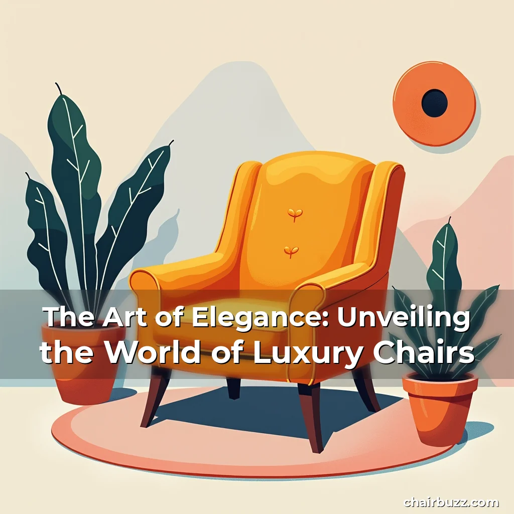 You are currently viewing The Art of Elegance: Unveiling the World of Luxury Chairs